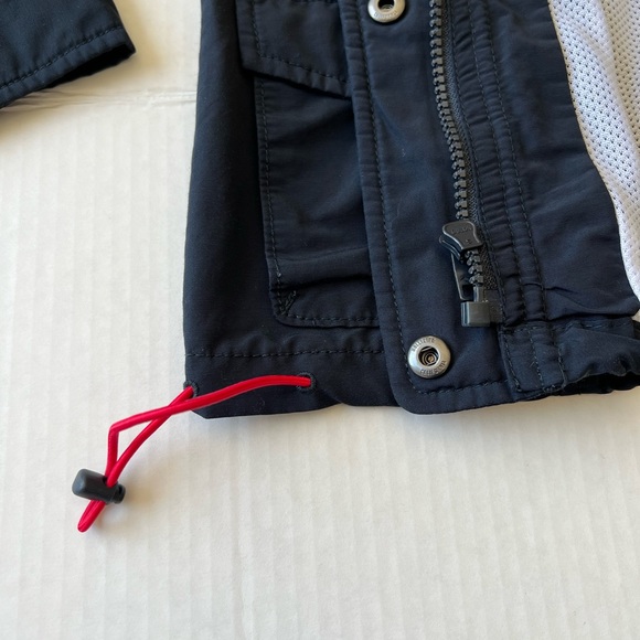 Hollister Dark Navy Blue Rain Jacket with 2 front pockets. Size Large - Picture 6 of 9